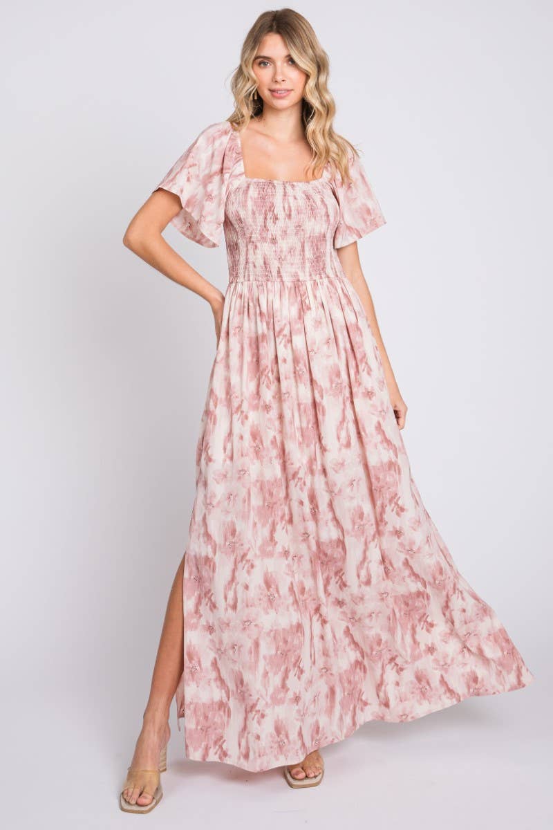 Stunning Floral Printed Long Dress