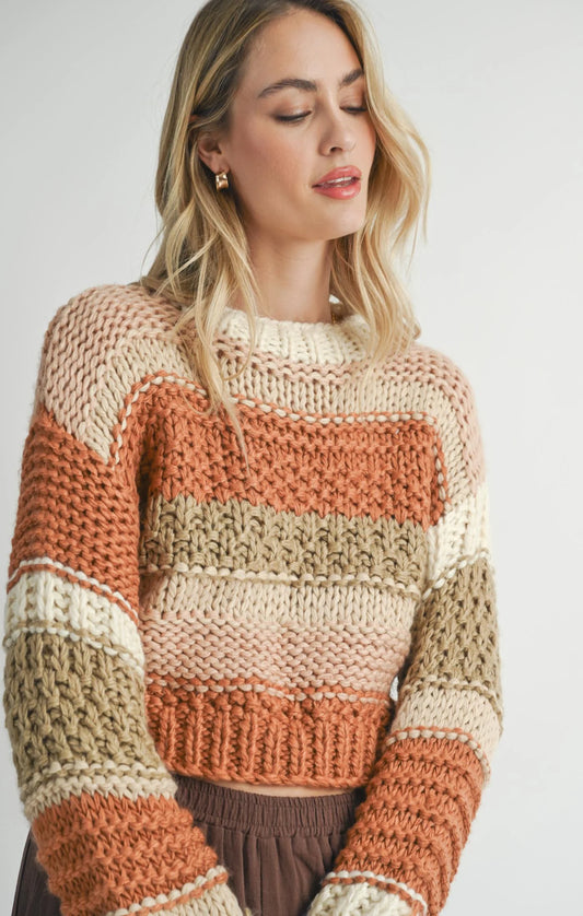 Butter Pecan Chunky Sweater