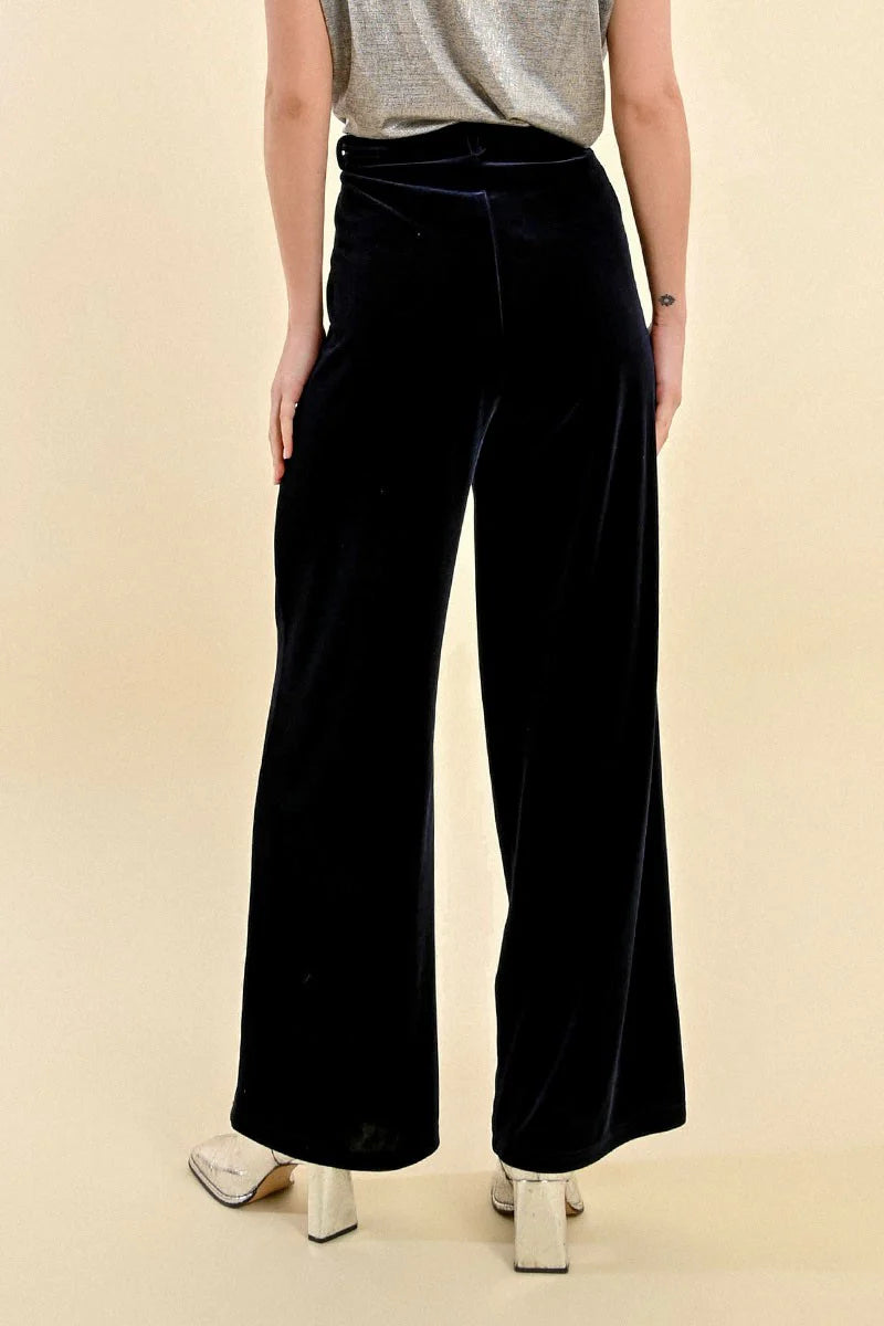 Flowing Velvet Panne Pants