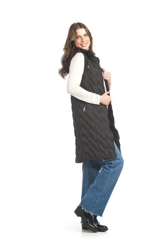 Zip Front Puffer Vest w/ Pockets