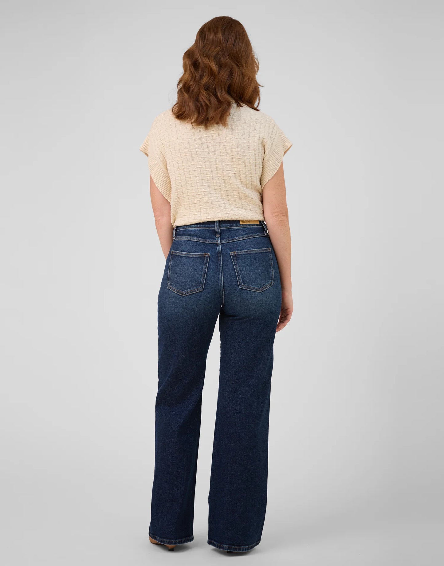 Lily Wide Leg Jeans - Lisbon