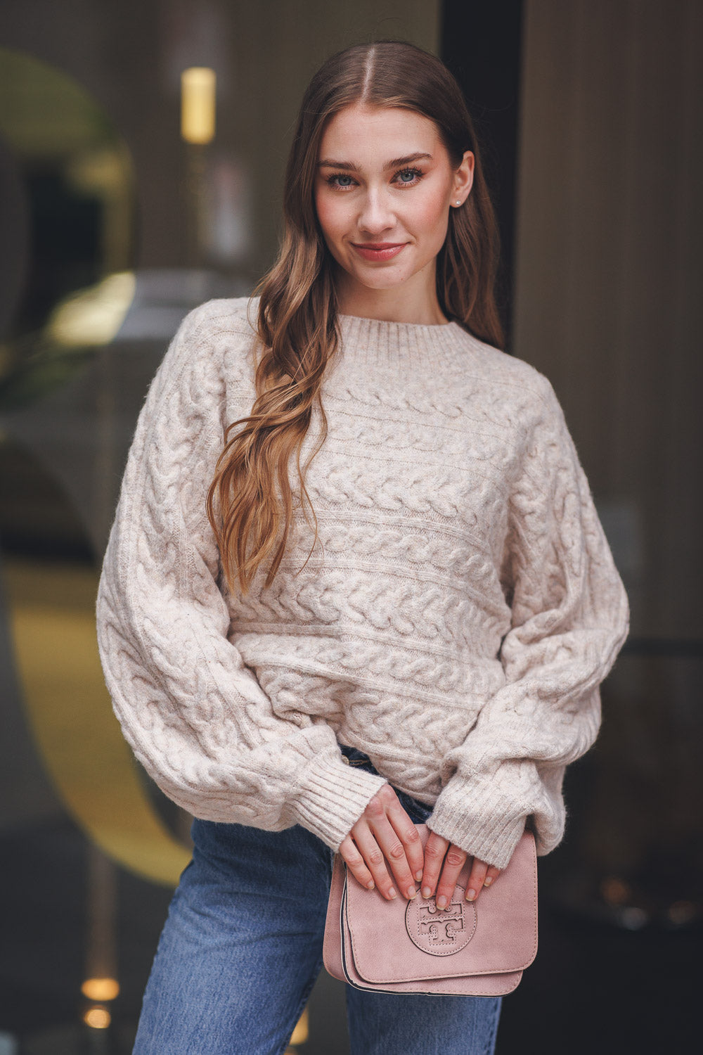 Cable Knit Pullover Sweater