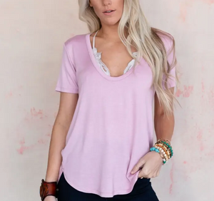 Scoop Neck Bralette Tee