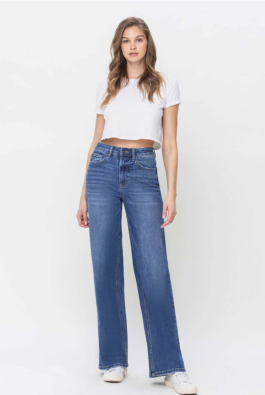 Lindsey 90's Vintage Super High Rise Loose Fit Jeans - Accomplished