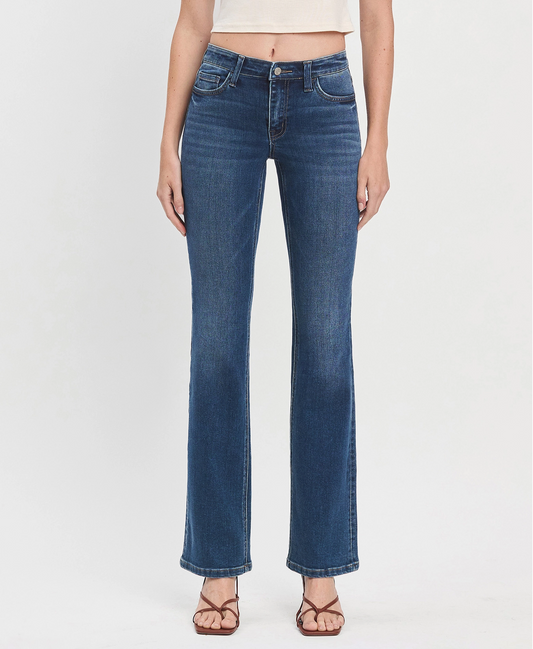 Miranda Mid Rise Relaxed Bootcut Jeans