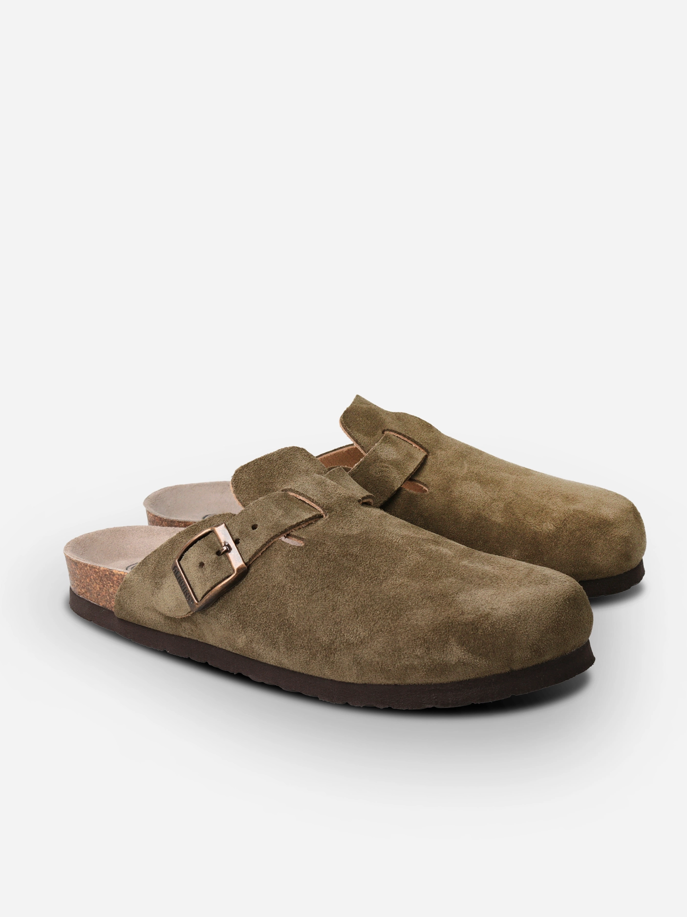 Riva Velour Khaki Clog