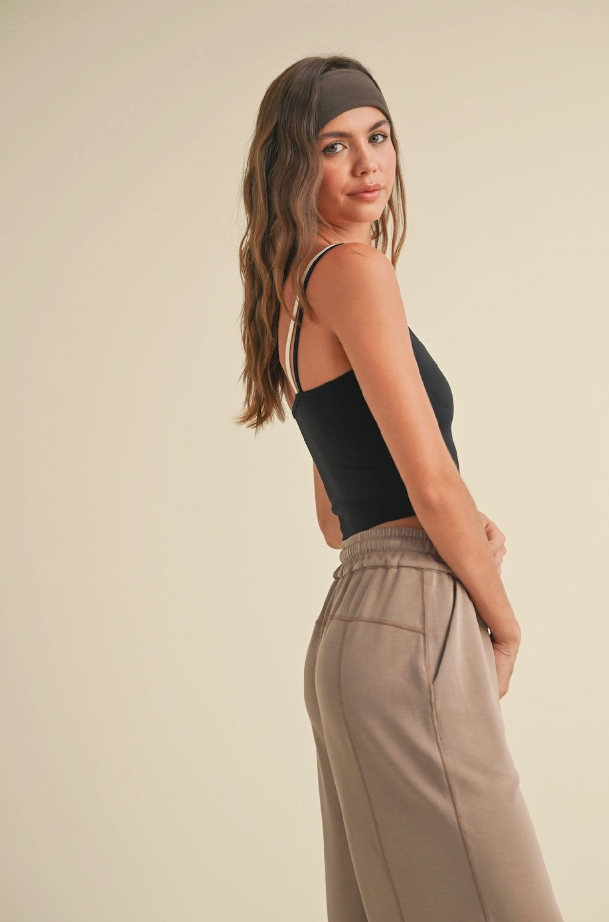 Two Tone Layered Cami Top