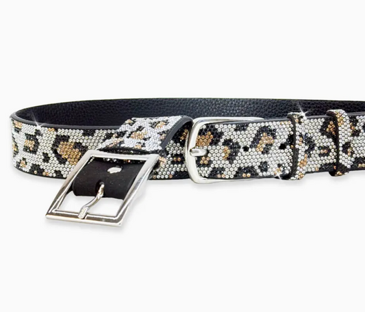 Wild Leopard Lux Collection Silver Belt