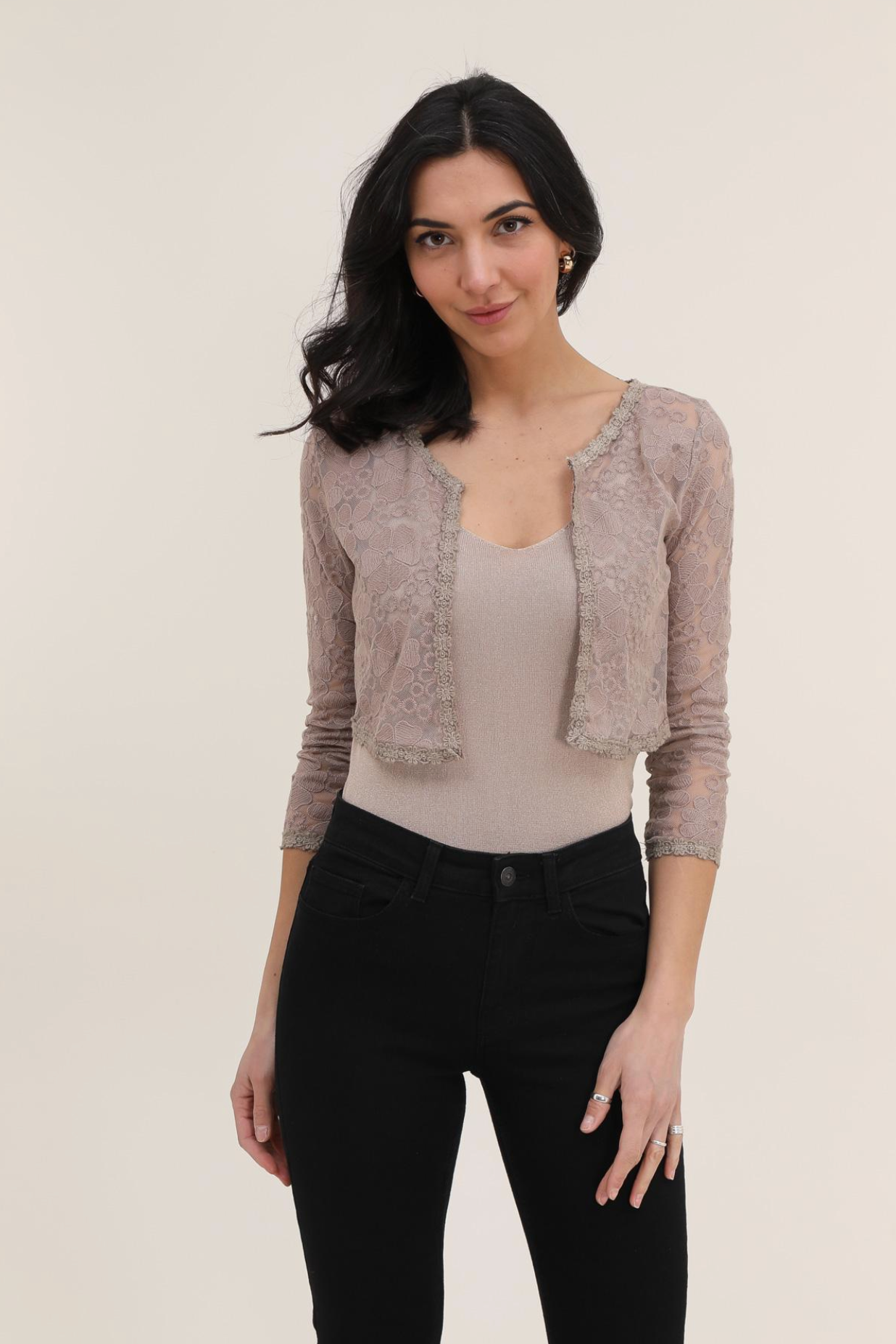 Floral Lace Bolero Vest