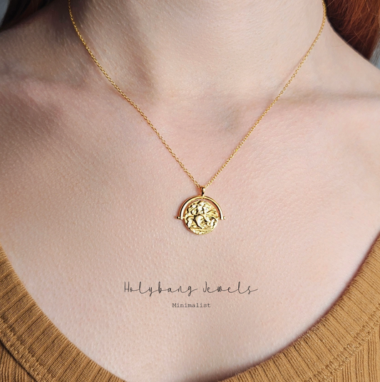 Gold Medallion Necklace