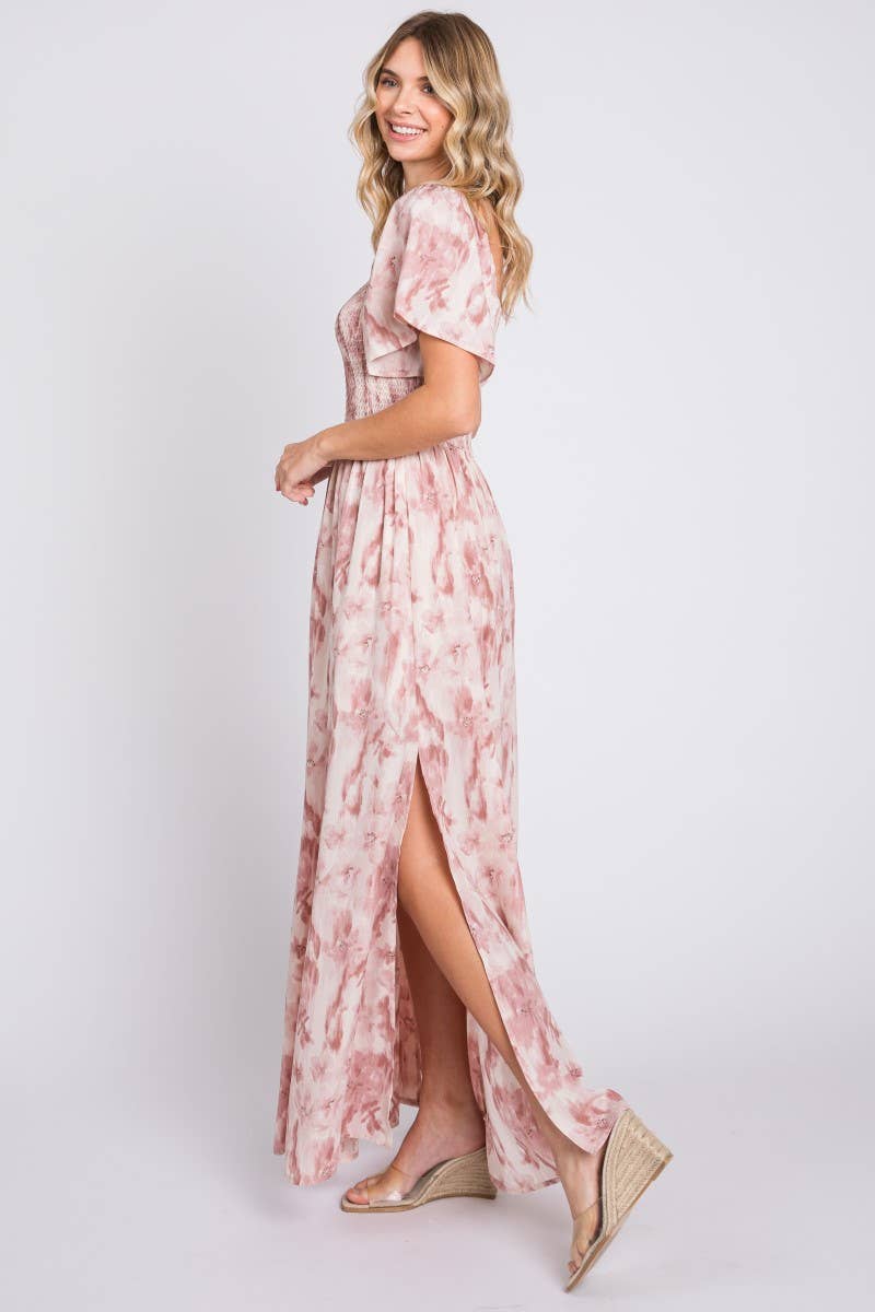 Stunning Floral Printed Long Dress