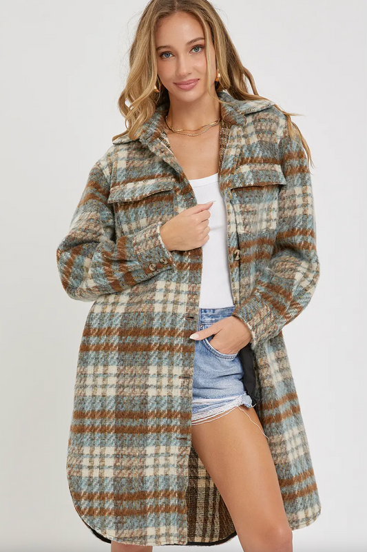 Peyton Plaid Shacket