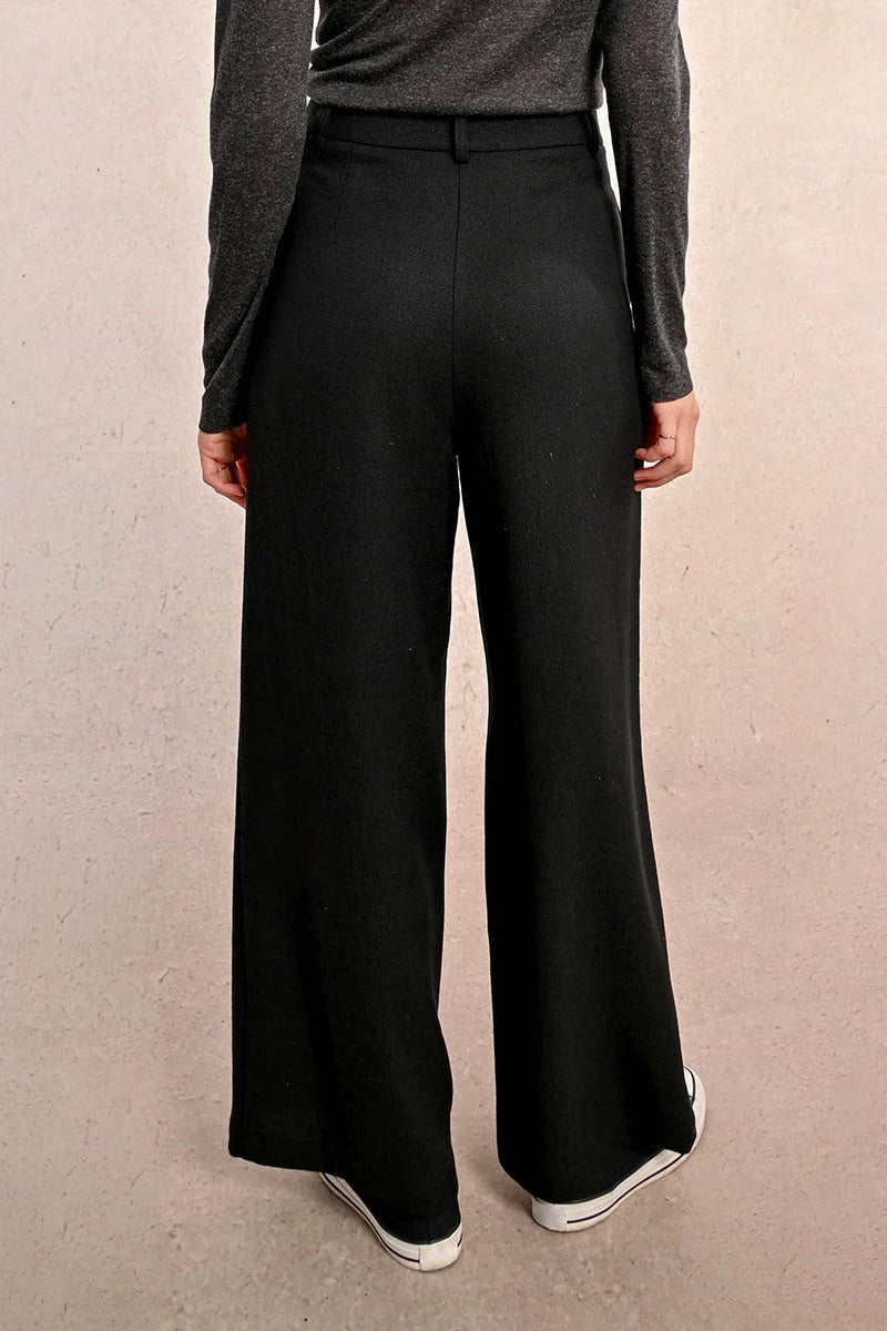 Wide Leg Woven Dress Pant