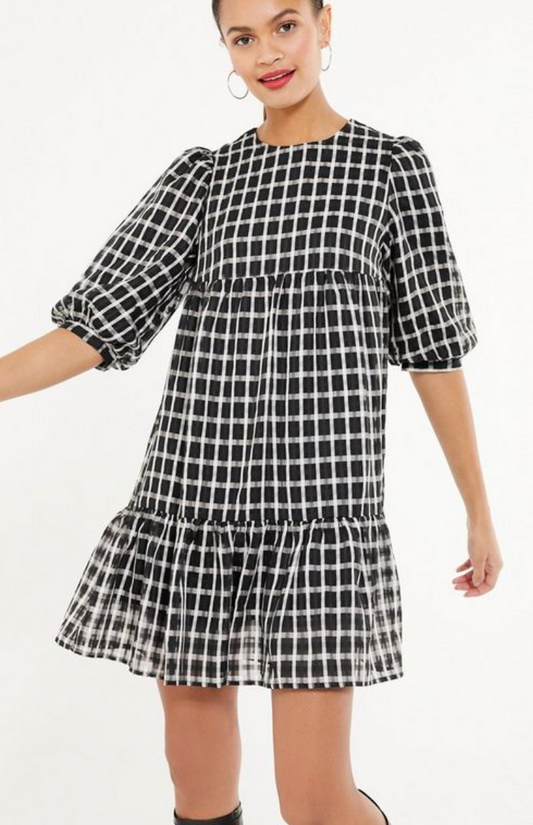 Mae checker dress