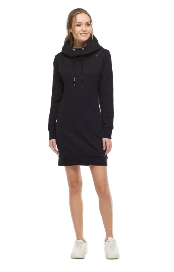 Felinia Organic Cotton Sweater Dress (Black)