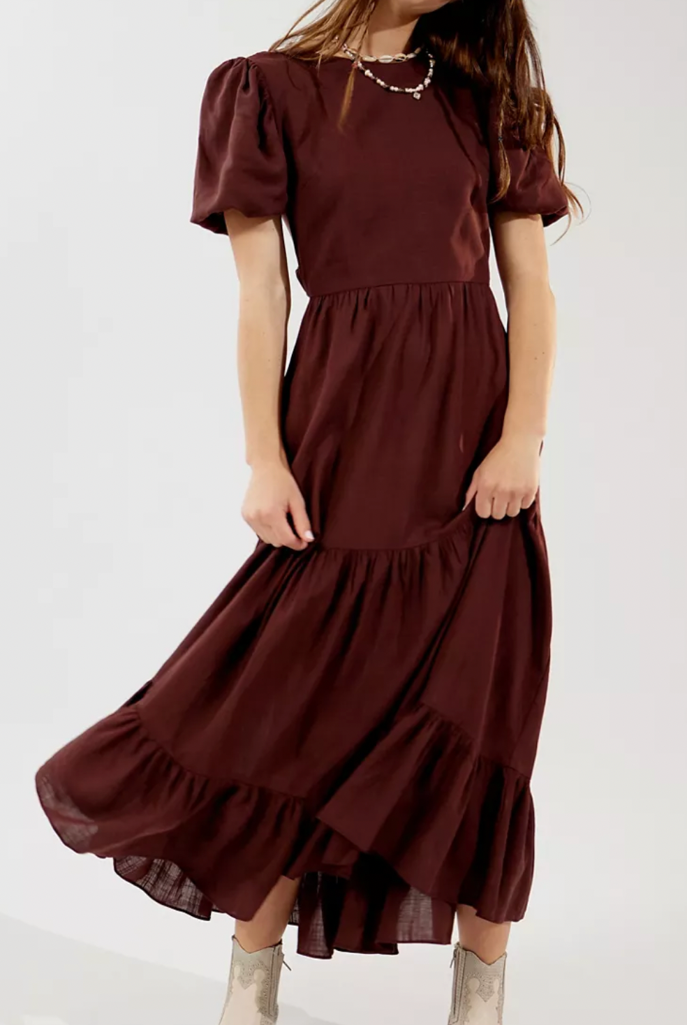 Glamorous (Brown Dress)