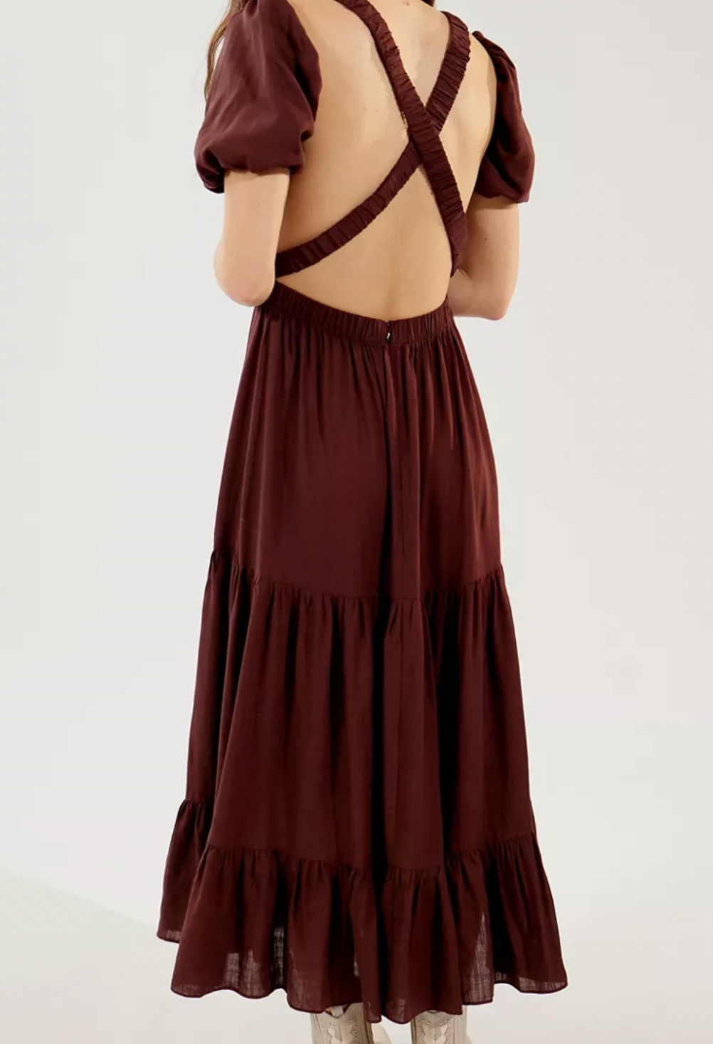 Glamorous (Brown Dress)