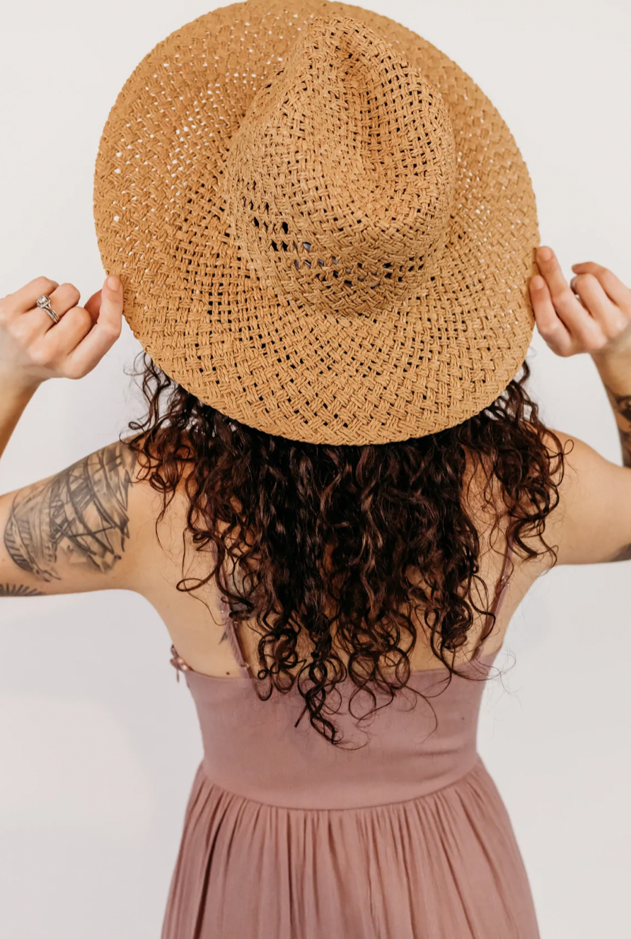 Escapade Straw Sun Hat-Tan