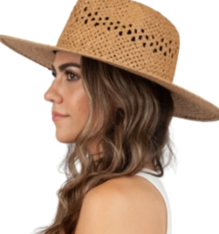 Escapade Straw Sun Hat-Tan