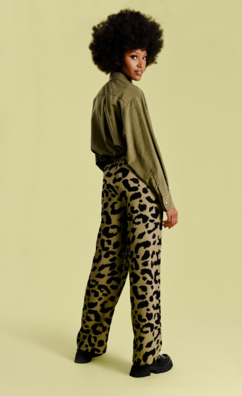 Loose Leopard Print Pants