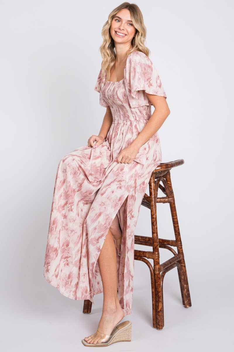 Stunning Floral Printed Long Dress