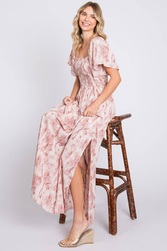 Stunning Floral Printed Long Dress