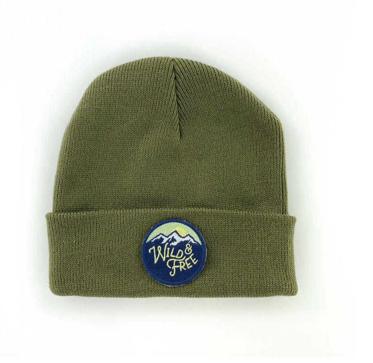 Wild and Free Evergreen Youth/Adult Beanie